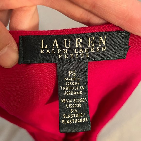 Ralph Lauren Red Wrap sleeveless blouse - Picture 3 of 4